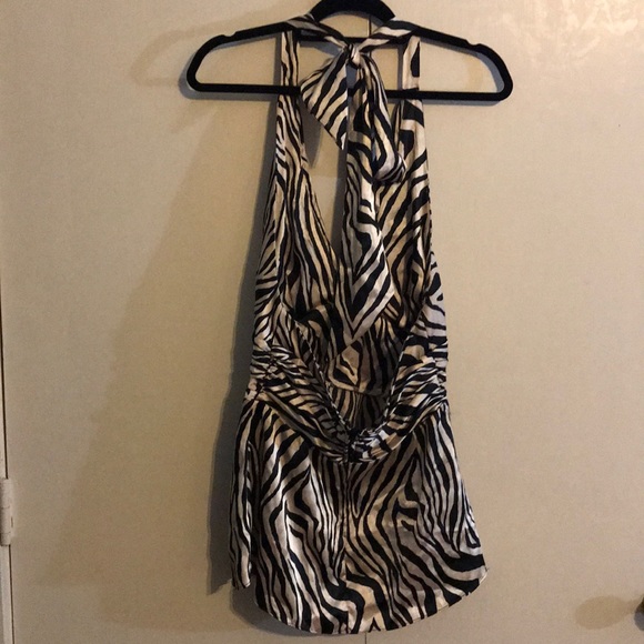 Karlie zip up satin top - Picture 4 of 4